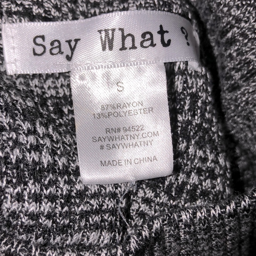 Say What size small grey mock neck mini sweater dress - Picture 5 of 5